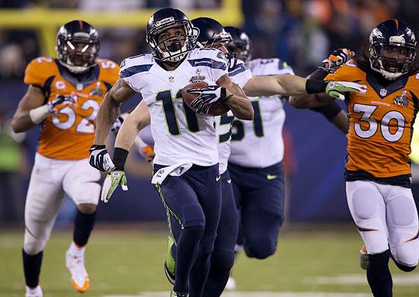 Percy Harvin proved worth the wait in Super Bowl XLVIII. (John W. McDonough/SI)